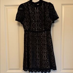 BB Dakota Black Textured Dress